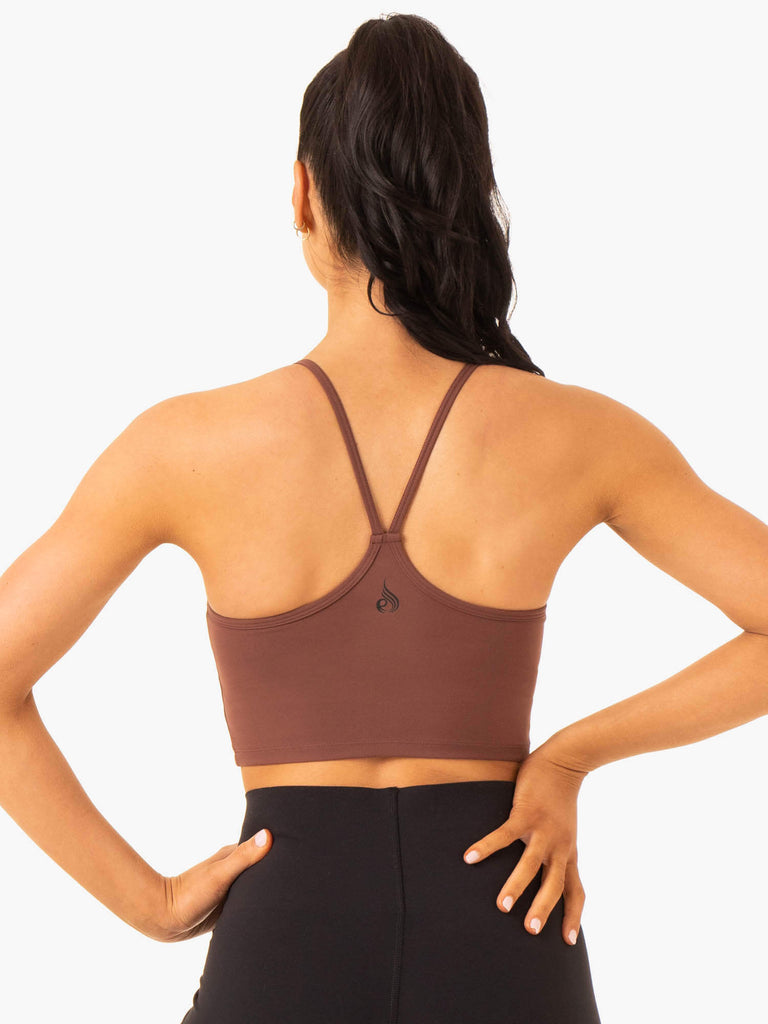 Embody Compression Tank Bra - Chocolate - Ryderwear Wholesale (US)