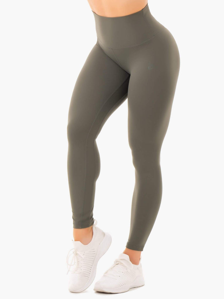 NKD High Waisted Leggings - Khaki