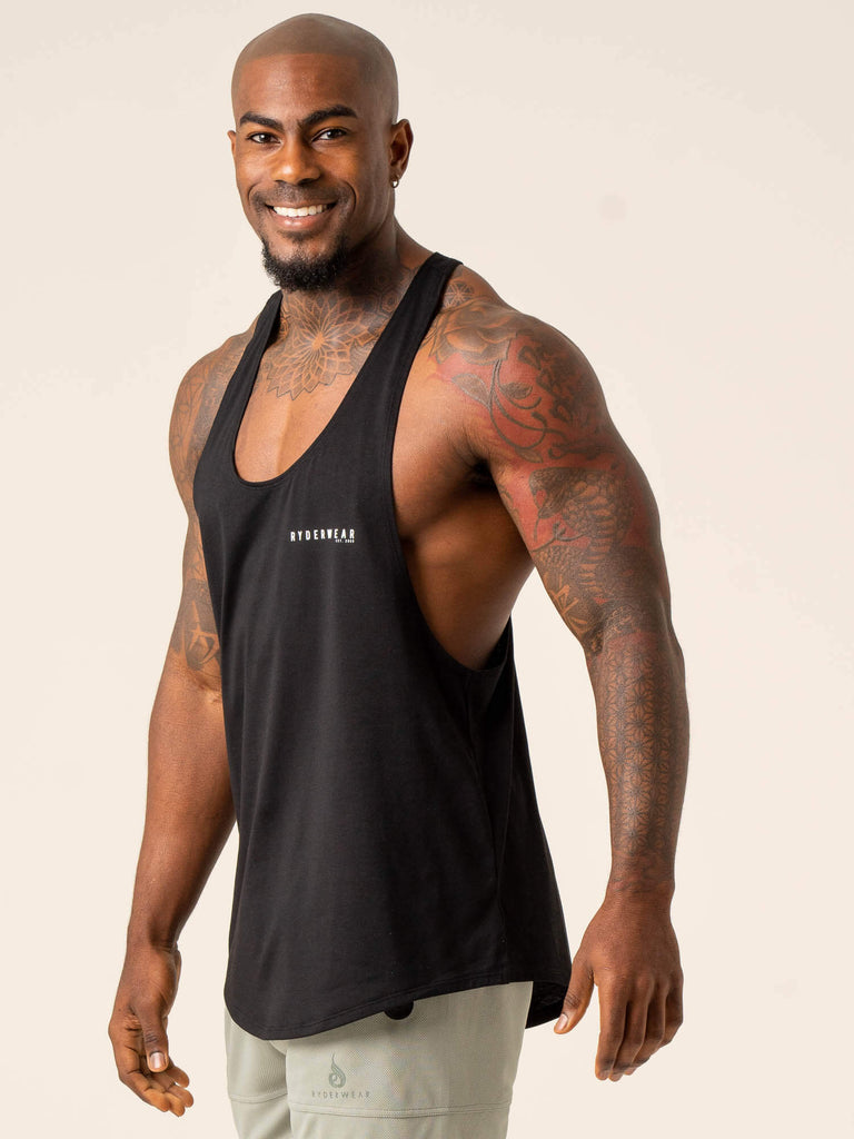 Stringer Front Bsack Advance Stringer T-Back - Black - Ryderwear Wholesale (US)