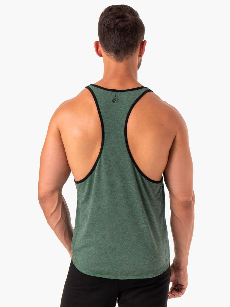 T Band Stringer Iron Stringer T-Back - Green Marl - Ryderwear Wholesale (US)